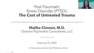 Post-Traumatic Stress Disorder (PTSD): The Cost of Untreated Trauma