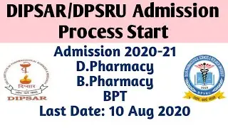 DIPSAR Admission 2020-21 | DIPSAR Form 2020 | Pharmacy Admission 2020-21