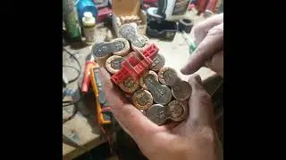 Repairing a Snap On 18v nicad battery replacing weak cells with new ones.