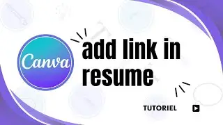 How to add link in resume in canva