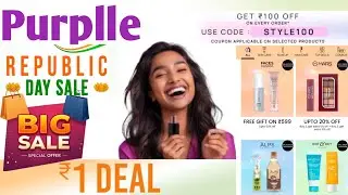 Purplle Republic Day Sale ! Purplle Sale Today ! Purplle Coupon code today 