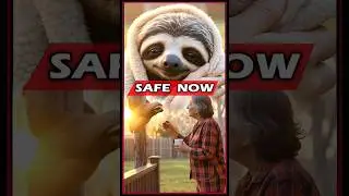The Slowest Heartbeat 🦥💚 | Emotional Sloth Rescue Story | #shorts