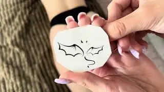 Temporary Tattoo Ideas: Bat Wings, Devil Tail, and Horns | Playful Back Design in 4K