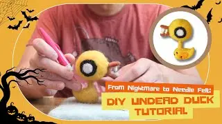How to Make an Undead Duck with Needle Felting – Halloween DIY