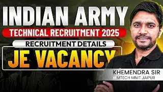 Indian Army Technical Recruitment 2025 | Recruitment Details | JE Vacancy&nbsp;|&nbsp;Khemendra