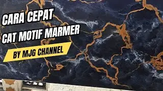 Cara Cepat Cat Motif Marmer Hitam Cocok Untuk Pemula @mjgchannel9091