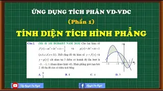 Ứng dụng tích phân tính diện tích hình phẳng vận dụng cao (phần 1)||Thầy Nguyễn Văn Huỳnh