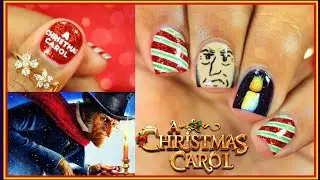 Disney's A Christmas Carol Nail Art (#Shorts) | POLISH STAR