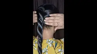 oiled hair rope braid /oiled hair hairstyle /sleek hairstyle / rope braid / braid