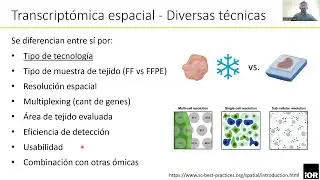 Transcriptomica espacial  - Dr Jauk