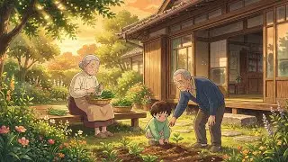 Peaceful Countryside: Grandma's Vegetable Garden | Cozy Cooking & ASMR | Ghibli-Style Video