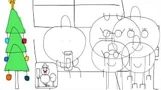 Mr. Floaty tells Ms. Floaty that he didn’t stepped on Frosty’s foot