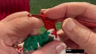Christmas Afghan Series#4 Rib stitch. Design pattern with your favorite color palette. 