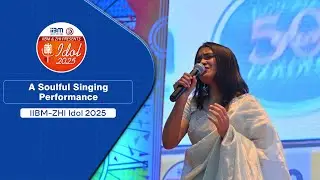 A Soulful Solo Singing Performance at IIBM-ZHI Idol 2025 &mdash; melody that moved the audience. 🎤🎶