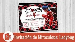 Invitación de Ladybug en Power Point