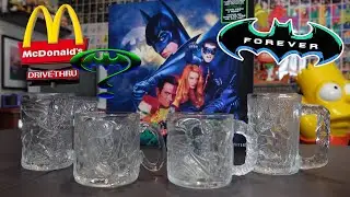 Batman Forever McDonald's Glass Set Complete Review (1995)