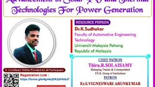 Advancement in Solar PV and Thermal Technologies for Power Generation