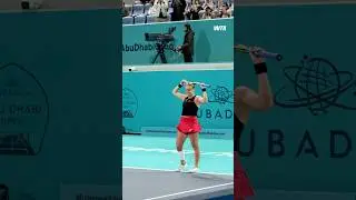 Your Abu Dhabi Champion 🏆Sara Bejlek defeats Alexandrova 7-6(5), 6-1 to win her maiden WTA title!