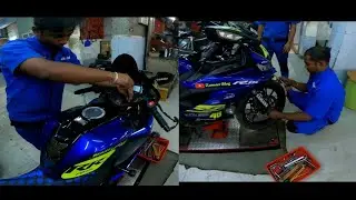Yamaha R15 Cone Set Changing|R15V3 Handle Problem Solve|R15 ball races kit change#problem#solve