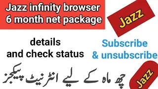 jazz infinity bundle subscription || jazz infinity bundle unsubscribe code | Activate | Deactivate |