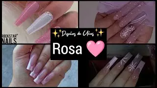 UÑAS EN TENDENCIA 2024 COLOR ROSA 🩷#uñas2024tendencias #uñasrosa #uñasdecoradas #uñasdemoda #diseños