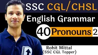 [40] Pronouns - 2 | Grammar for SSC | Devotion Institute | Rohit Sir