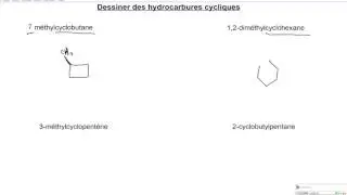 SCH 4U - Dessiner des hydrocarbures cycliques