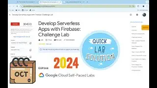 [NEW 2024] Develop Serverless Apps with Firebase: Challenge Lab #GCRF  #qwiklabs  #GSP344 @quick_lab