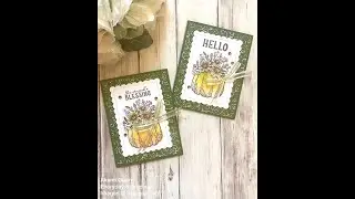 Beautiful Fall Card with Rustic Harvest Suite from Stampin&rsquo; Up! Instagram Live 10/25/22
