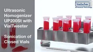 hielscher 樣品前處理利器-VialTweeter：10個樣品穩定地同時在同強度均質、乳化、分散