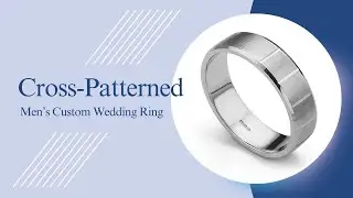 Cross Patterned Wedding Ring