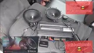 bocinas set de medios Focal modelo  RSE 165 AUDITOR 120 w unboxing  y prueba de audio  en español.