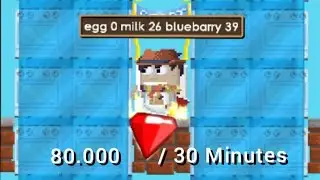 Lazy Profit Cook 80.000 GEMS/30 minute ||| Growtopia 2022
