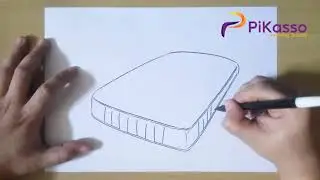 How to Draw 3D White Bed Mattresses