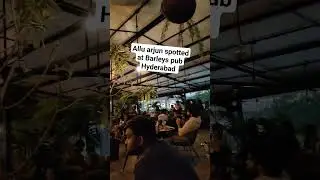 allu arjun spotted in Barleys pub airport Hyderabad