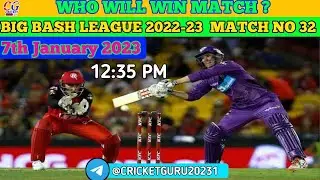 Melbourne Renegades vs Hobart Hurricane 32nd T20 Match | 7th January 2023 #BBL2023 #Jackpotmatch