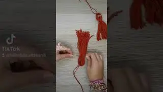 Let's make Tassel Ghosts 👻  #short #halloween #craft #tutorial