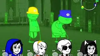 Felt Mansion Homestuck Fangame by Haeldral - Itchy and Doze Fight