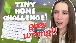 THIS WAS A DISASTER! Trying James Turner's Tiny House Build Challenge 🏠 The Sims 4