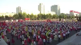 Mass Dance Event on National Day in Pyongyang, DPRK (NORTH KOREA)
