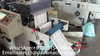 DABA 320mm Label Barcode Flatbed Die Cutting Machine With Punching Unit -Ready Ship To Jordan