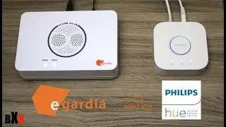 Egardia Alarmanlage works with Philips Hue | demonstration | deutsch