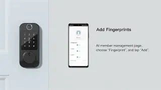 5-Fingerprint Entry - For SMONET M6 (A4 Y4)  Smart Lock - (Smart Life app)