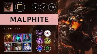 Malphite Top vs Yasuo - KR Master Patch 25.21