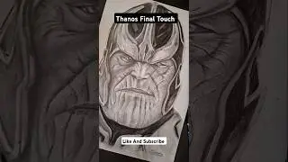 Thanos Sketching Final Touch #shorts #art #youtubeshorts #drawing