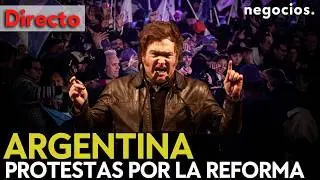 DIRECTO: M&Aacute;XIMA TENSI&Oacute;N EN ARGENTINA: PROTESTAS MASIVAS FRENTE AL CONGRESO POR LA REFORMA LABORAL