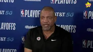 Coach Doc Rivers gets emotional when speaking on social justice following Clippers' Game 5 win