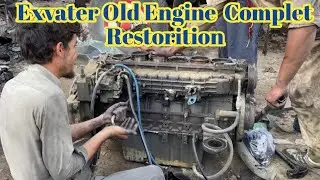 Heavy Engine complete restoration Exvater mashin Engine 6 selyndar engine
