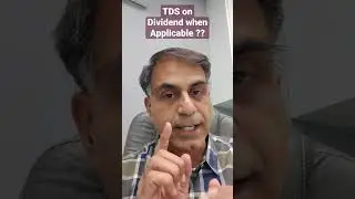 TDS on Dividend when Applicable ?? (Hindi)