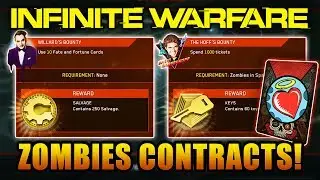 ZOMBIES BOUNTIES/CONTRACTS Added To Infinite Warfare! Keys & Salvage Weekly Rewards + New F&F Cards